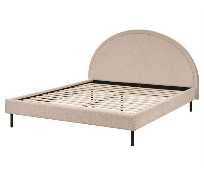 Beliani Cama Bouclé MARGUT 172x214 Bege