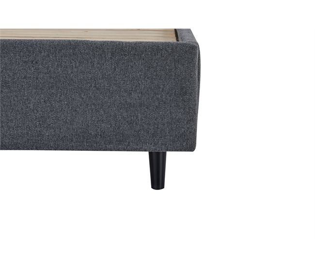 Cama MAJESTIC 150x190 cm cinza Cinza