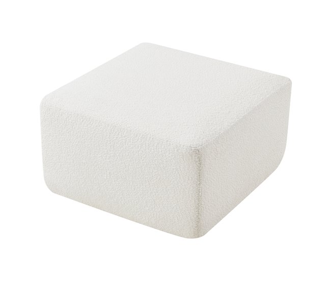 Módulo banco de pés do sofá Hurvas bouclé Branco