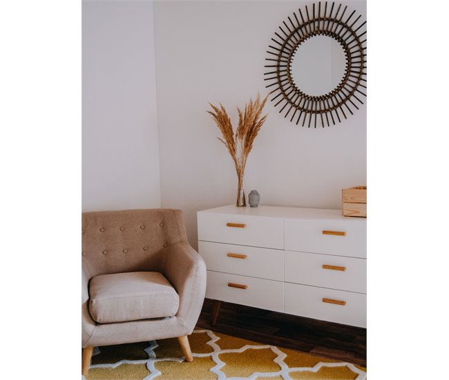 Beliani Pelos curtos SILVAN 160x230 Amarelo