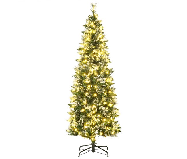 Árvore de Natal Plastico e Aço HOMCOM, casa - natal Verde