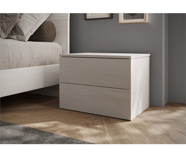 Conjunto de quarto completo NAPOLI com espelho Branco