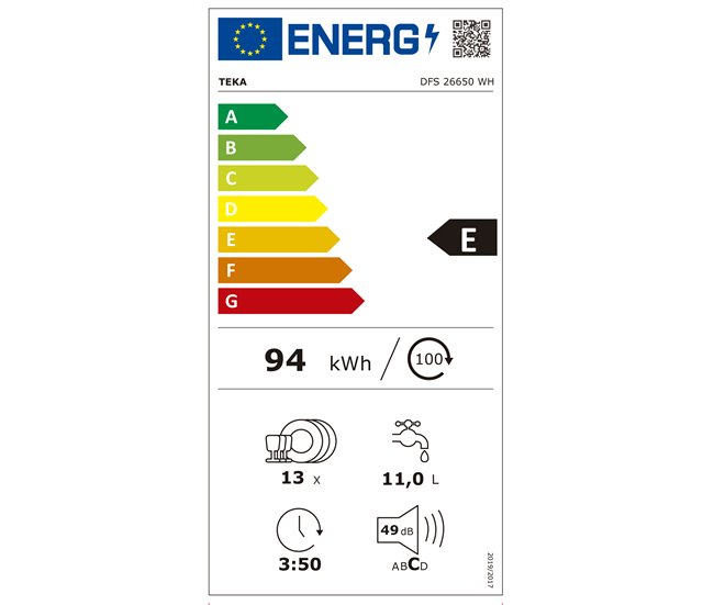 Máquina lavar loiça TEKA DFS 26650 WH 13 conjuntos Branco