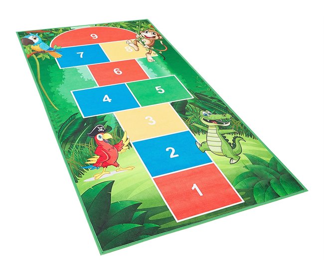 Beliani Alfombra para niños BABADAG Multicor