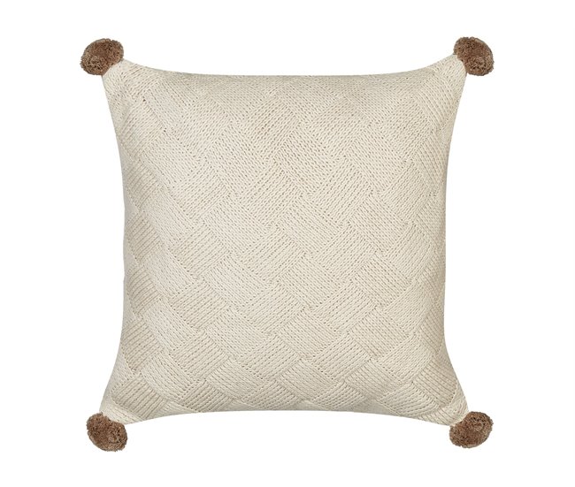 Beliani Almofada decorativa OBERONIA Bege