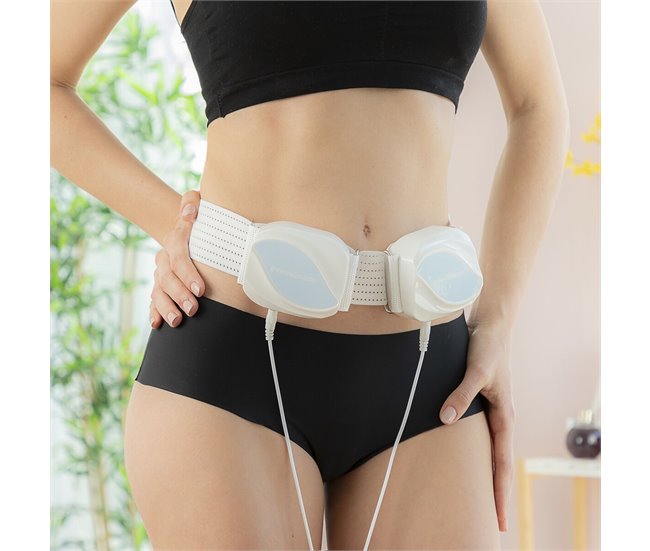 Cinto de Massagem Vibratório para Tonificar o Corpo Branco