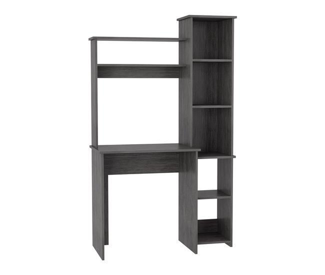 Mesa de secretária de Versalhes, com prateleiras 98x45 Cinza