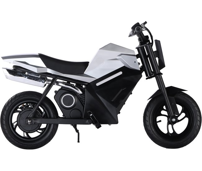 Motocicleta elétrica infantil de 250 W com 3 velocidades, LED Preto