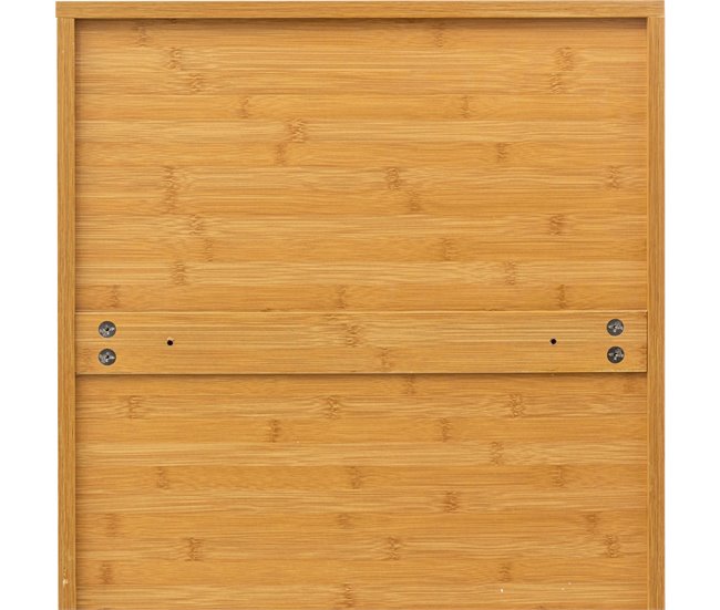 Aparador moderno de bambu Sicela com 2 portas Castanho