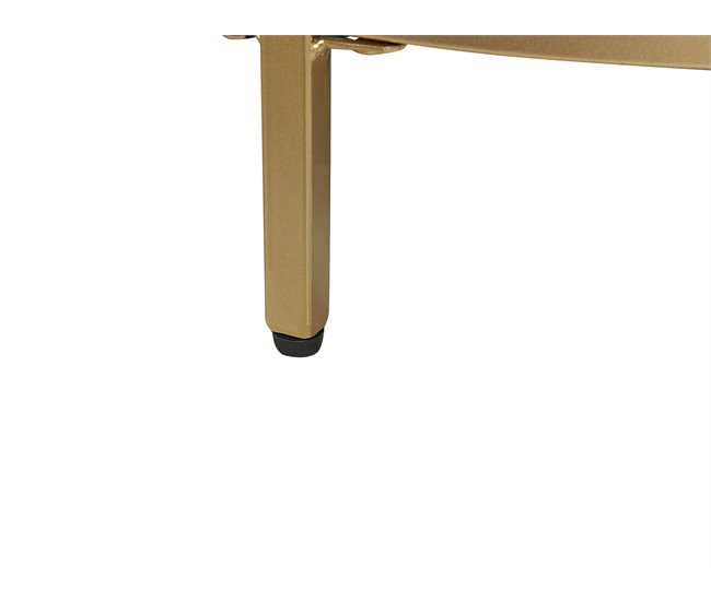 Beliani Mesa de centro BIRNEY 70x70 Dourado