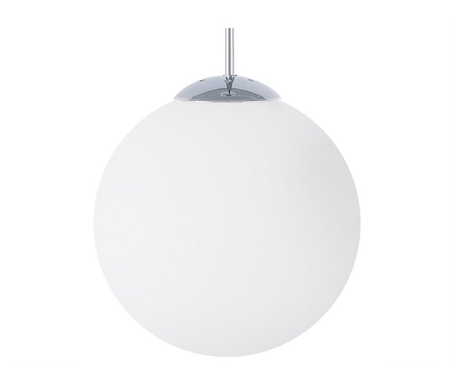 Beliani Candeeiro de tecto BARROW Branco