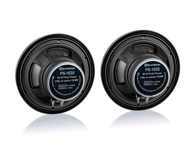 Altifalantes para automóvel Roadstar PS-1635 Preto
