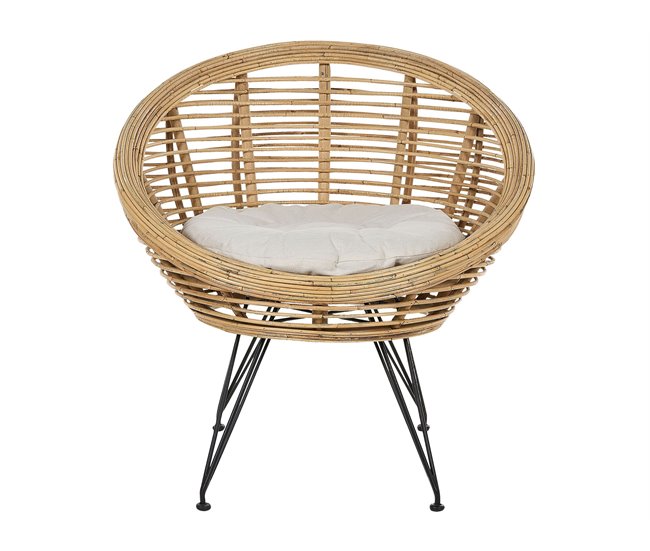 Beliani Conjunto lounge Rattan/vime MARATEA/CESENATICO Natural