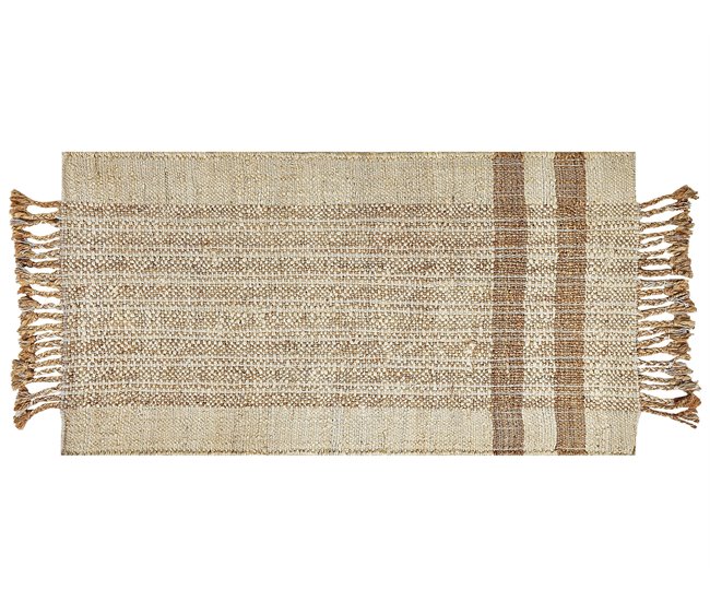 Beliani Entrelaçado ORTAOBA 80x150 Bege