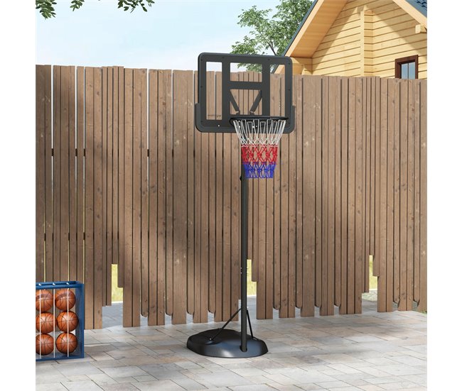 Tabela de Basquetebol Aço e PE SPORTNOW Preto