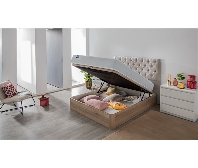 Colchão PEGASUS 8K BULTEX de material celular + sommier grátis Pikolin color branco 