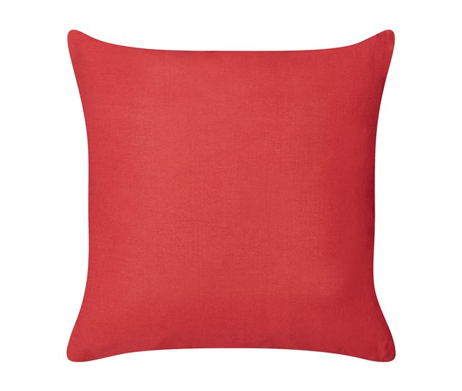 Beliani Almofada decorativa BORONIA Vermelho
