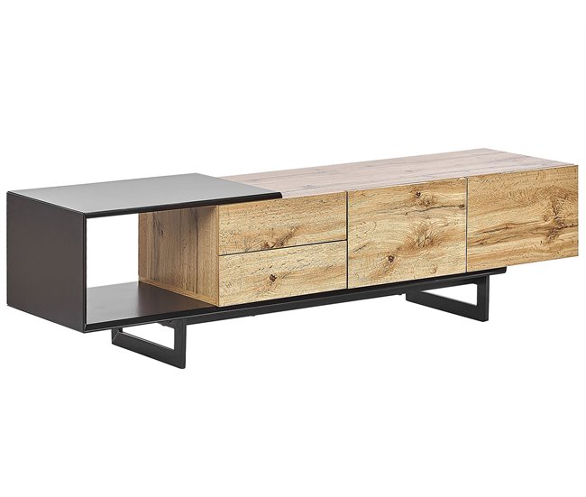Beliani Mesa de TV FORESTER 160 Castanho