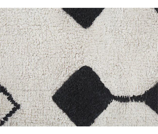 Beliani Pelos curtos KHEMISSET 140x200 Branco/ Bege