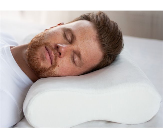 Almofada Anti-Ronco com Superfície de Massagem Dupla Branco Brillo