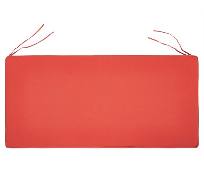 Beliani Almofada de assento para exterior VIVARA 112x54 Vermelho