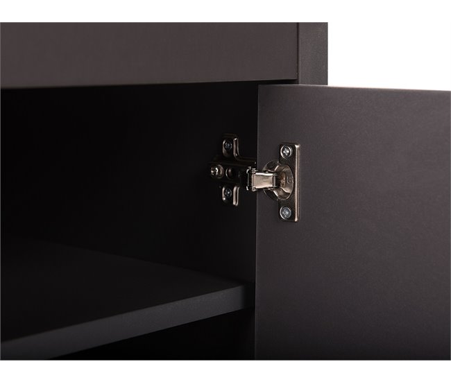 Beliani Mesa de TV GARET 120 Cinza Escuro