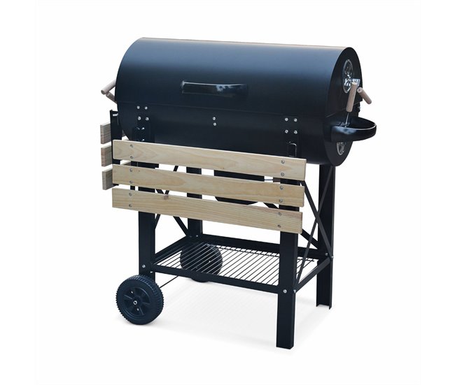 Serge barbecue a carvão, fumeiro, fumeiro americano Preto
