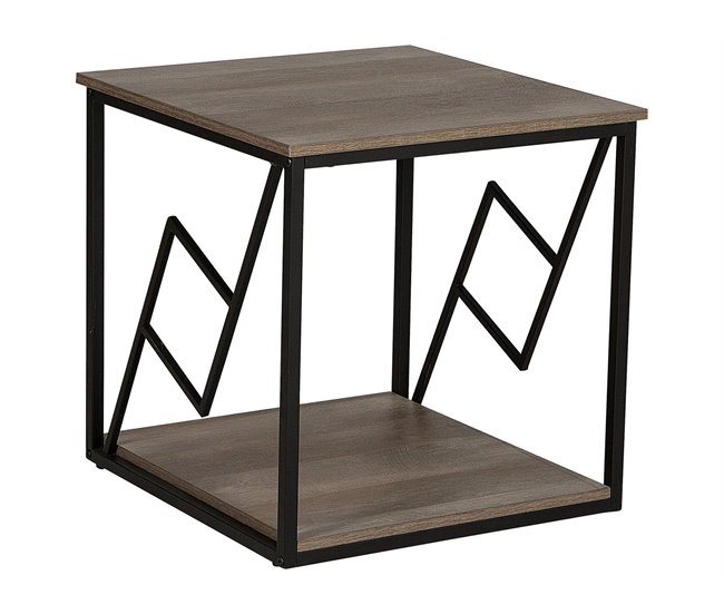 Beliani Mesa de apoio FORRES 56x56 Castanho