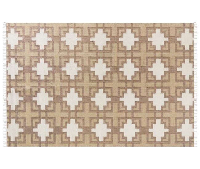 Beliani Entrelaçado KONURTAY 200x300 Bege