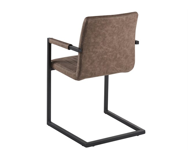 Beliani Silla de conferencias BRANDOL Castanho