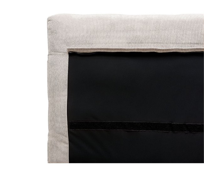 Beliani Cama com estrado Bombazine MELLE 175x240 Bege