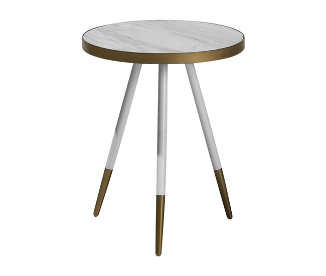 Beliani Mesa de apoio RAMONA 44x44 Dourado