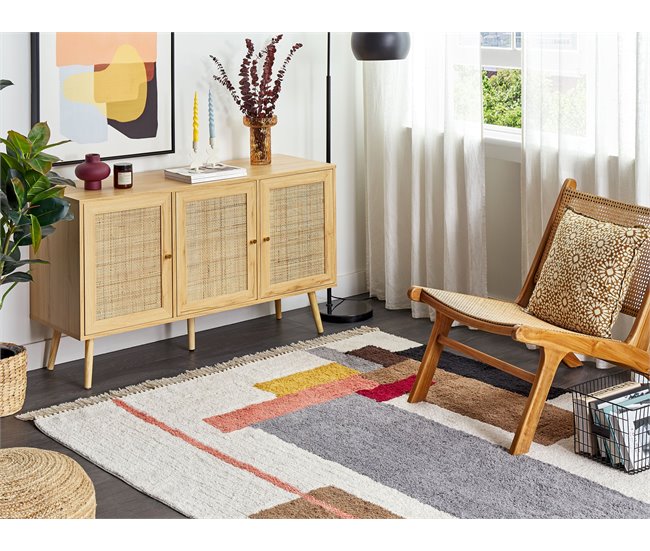 Beliani Pelos curtos NIKSAR 140x200 Multicor