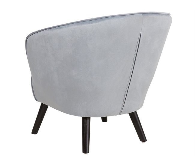 Beliani Sillón DALA Cinza Claro