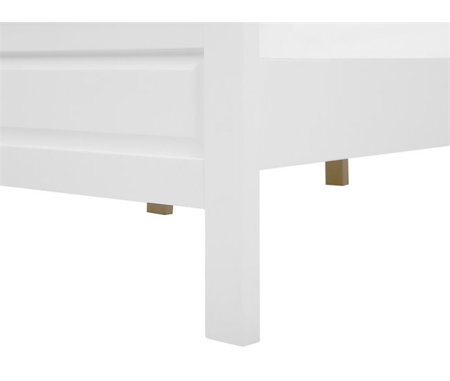 Beliani Cama Pinho OLIVET 169x208 Branco