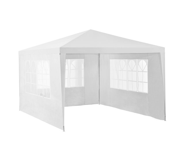 Tenda Pavilhão de jardim Wedau metal 400x300 Azul
