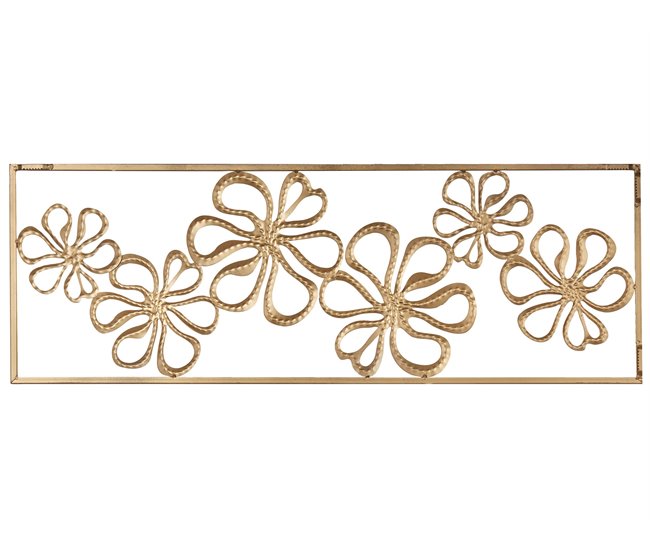 Beliani Decoração de parede CERIUM Dourado