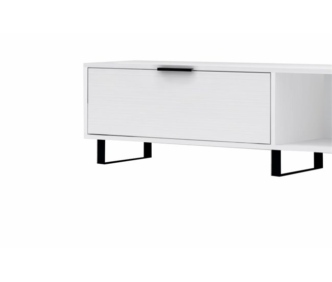 Conjunto de móvel de TV e prateleira ZENA, branco Branco