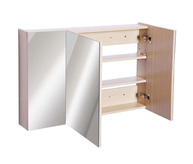 Armário Casa de Banho Melamina de Madeira kleankin Castanho