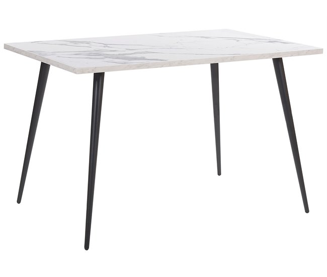 Beliani Mesa de refeições para 4 pessoas SANTIAGO 80x120 Branco