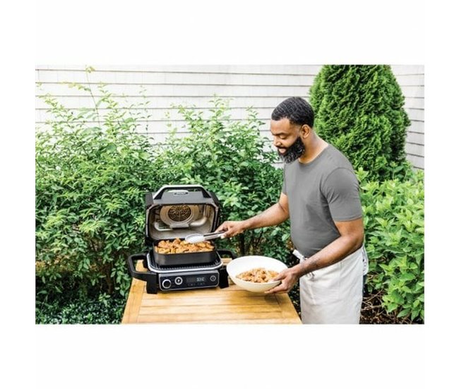 Fritadeira sem Óleo Woodfire Outdoor Grill Preto