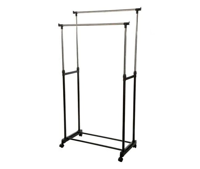 WELL HOME - Cabide de burro, cabide duplo Preto
