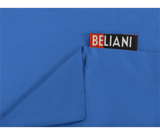 Beliani Pufe grande FUZZY Azul