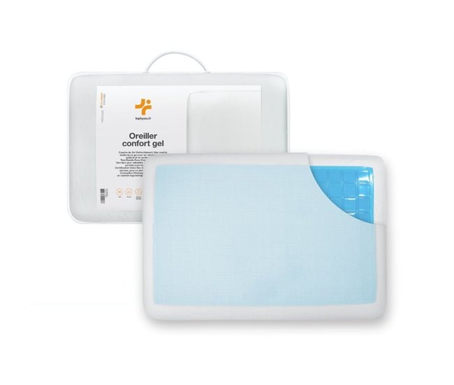 Almofada Retangular Gel Refrescante Dupla Face Branco