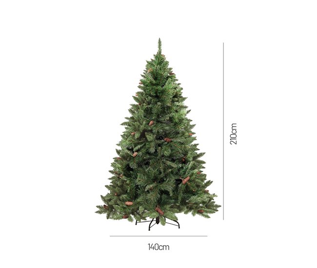 Árvore de Natal de efeitos reais Verde/ Cinza