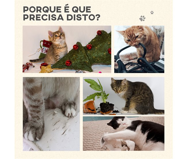 Arranhador de árvore para gatos Cinza