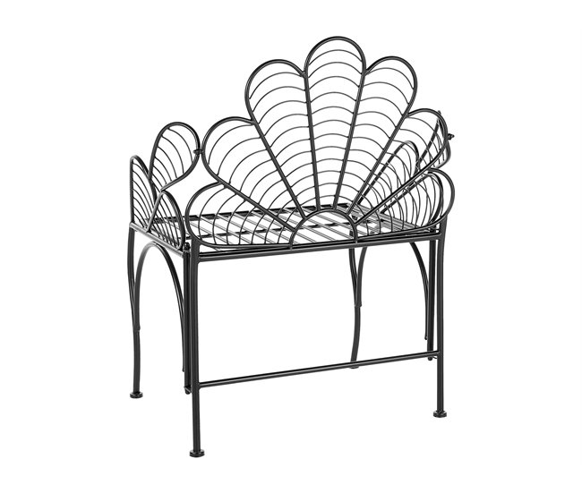 Beliani Cadeira de jardim LIGURIA Preto