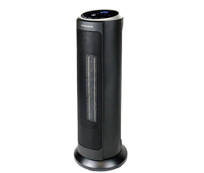 Aquecedor de torre Thomson THST21DE Ceramic LED 2000W Preto / Cinza
