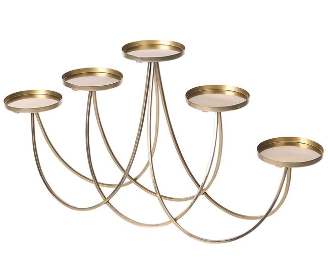Beliani Candelabro BUARAN Dourado