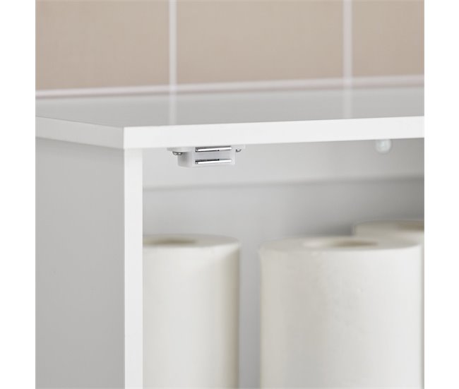 Armário de parede com 2 prateleiras BZR19-W SoBuy Branco